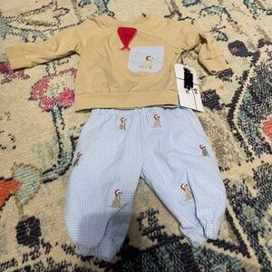 The smocked bear 9m Christmas